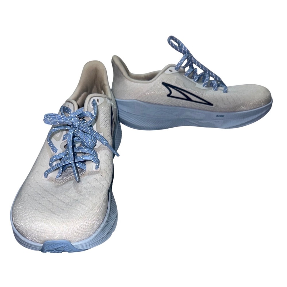 Altra FWD Experience Womens Running Shoes White Blue Low Drop Sneakers